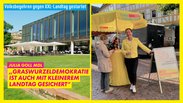 Unterschriftenaktion XXL-Landtag verhindern