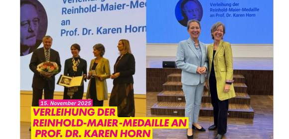 Verleihung der Reinhold-Maier-Medaille