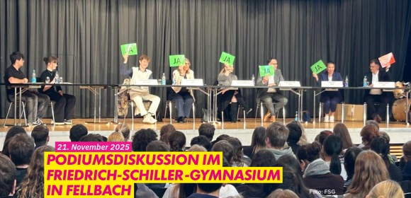 Podiumsdiskussion am Friedrich-Schiller-Gymnasium