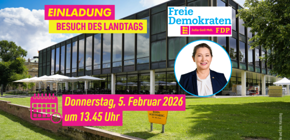 Einladung Besichtigung des Landtags vor der Landtagswahl 2026