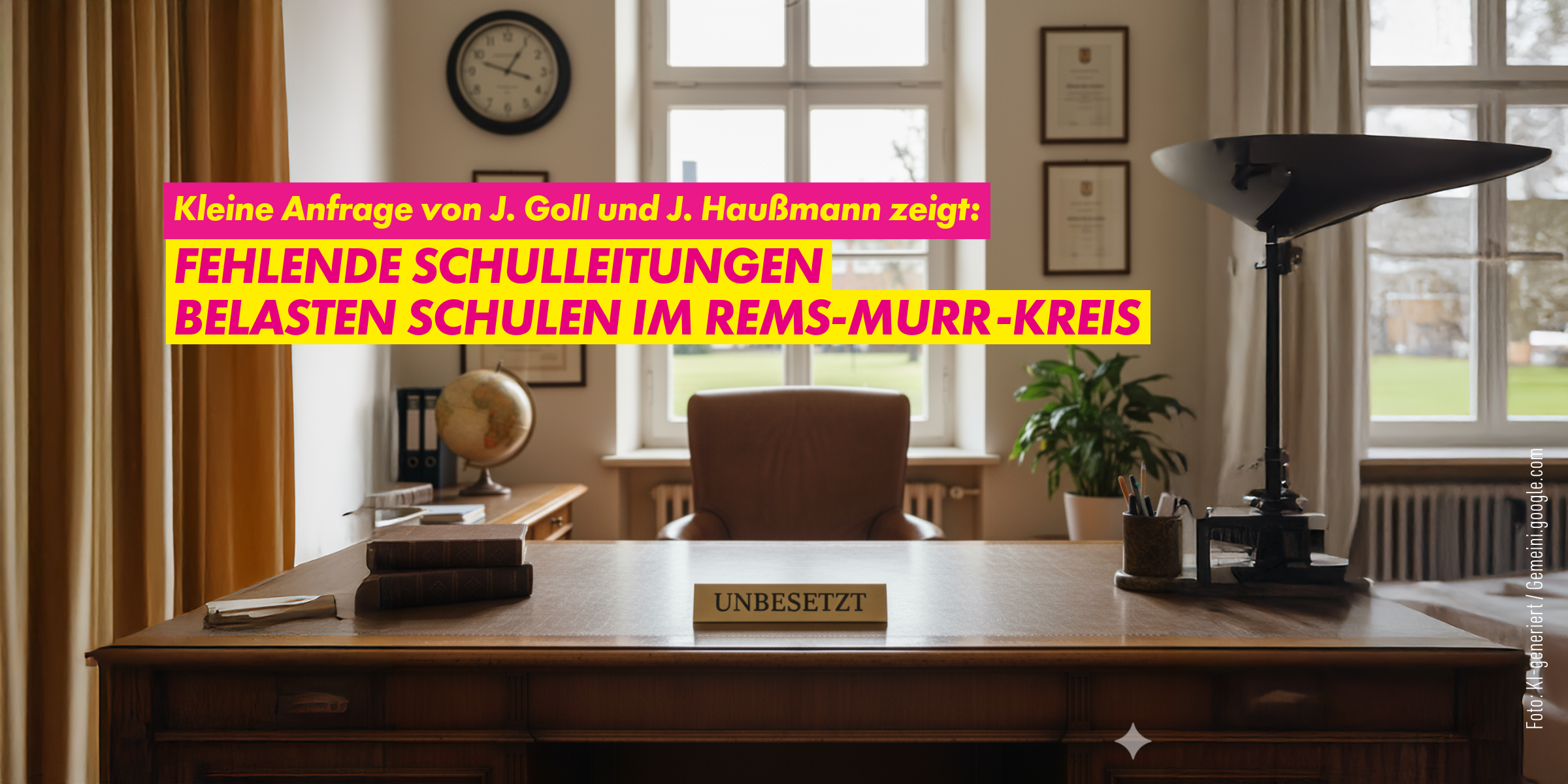 Im Rems-Murr-Kreis müssen 22 Leitungsstellen an Schulen besetzt werden.