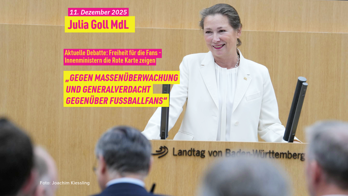 Julia Goll bei der Aktuellen Debatte am 11.12.2025