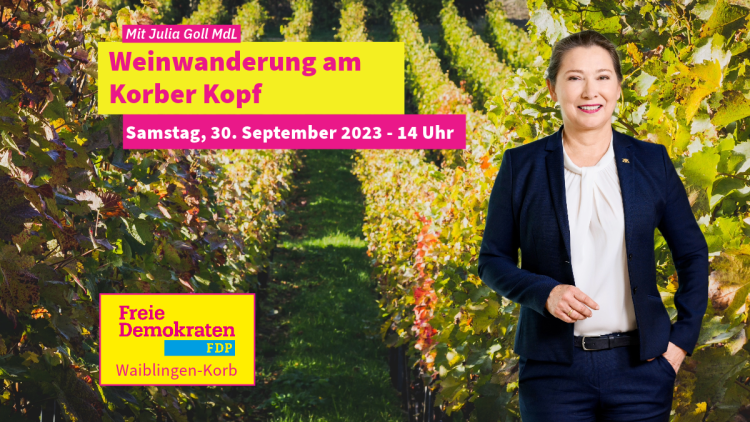 Weinwanderung mit Julia Goll MdL