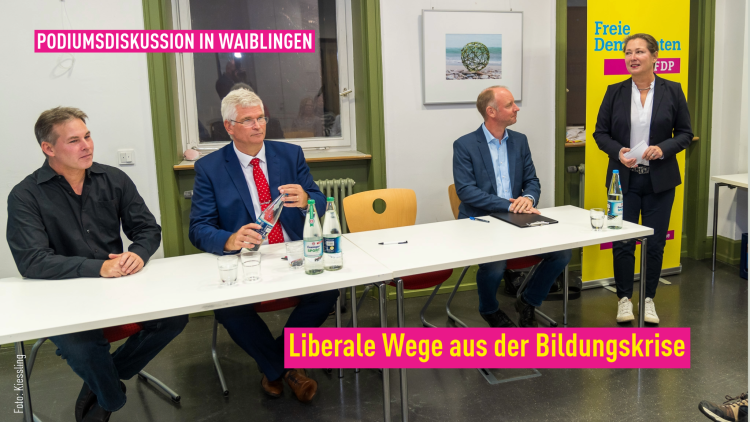 Podiumsdiskussion in Waiblingen zum Thema Bildungskrise