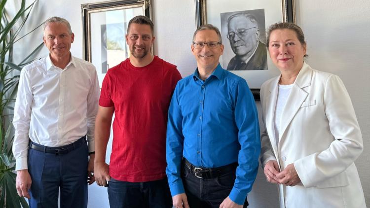 Julia Goll und Jochen Haußmann im Gespräch mit Vertretern des Staatlichen Schulamts Backnang